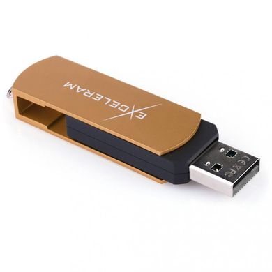 Flash память Exceleram P2 Black/Brown USB 2.0 EXP2U2BRB32 фото