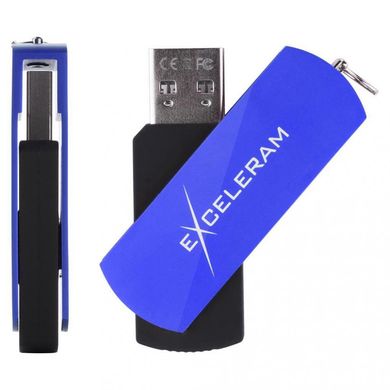 Flash память Exceleram 16 GB P2 Series Blue/Black USB 2.0 (EXP2U2BLB16) фото