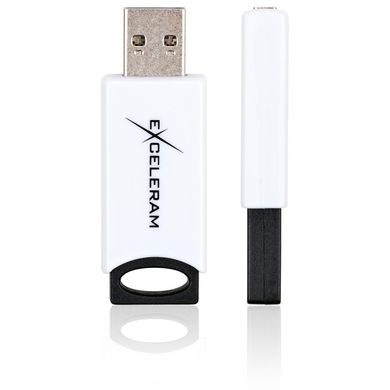 Flash пам'ять Exceleram 32 GB H2 Series White/Black USB 2.0 (EXU2H2W32) фото
