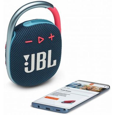 Портативна колонка JBL Clip 4 Blue (JBLCLIP4BLU) фото