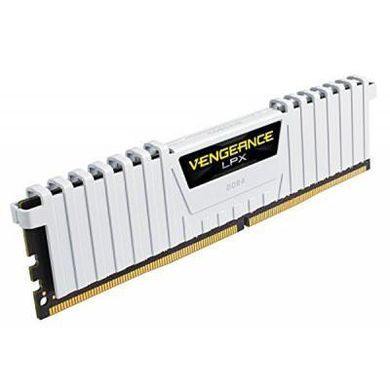 Оперативна пам'ять Corsair 16 GB (2x8GB) DDR4 3200 MHz Vengeance LPX White (CMK16GX4M2B3200C16W) фото