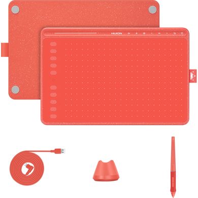 Графічний планшет Huion HS611 Red фото