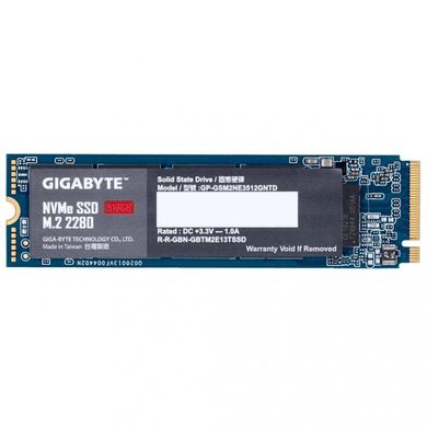 SSD накопичувач GIGABYTE M.2 PCIe 512 GB M.2 NVMe (GP-GSM2NE3512GNTD) фото