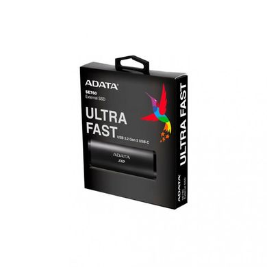 SSD накопитель ADATA SE760 256 GB Black (ASE760-256GU32G2-CBK) фото