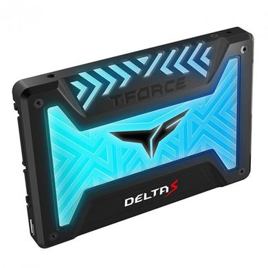 SSD накопичувач Накопитель SSD 250GB Team T-Force Delta S RGB 2.5" SATAIII 3D NAND TLC Black (T253TR250G3C312) фото