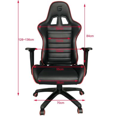 Геймерское (Игровое) Кресло GamePro Rush black-red (GC-575) фото