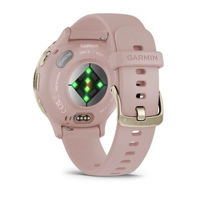 Смарт-годинник Garmin Venu 3S Soft Gold S. Steel Bezel w. Dust Rose Case and S. Band (010-02785-03) фото