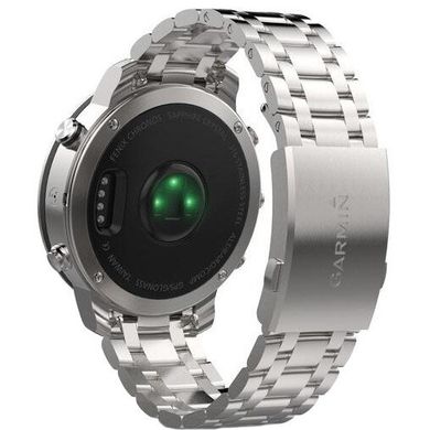 Смарт-годинник Garmin fenix Chronos Steel with Brushed Stainless Steel Watch Band (010-01957-02) фото
