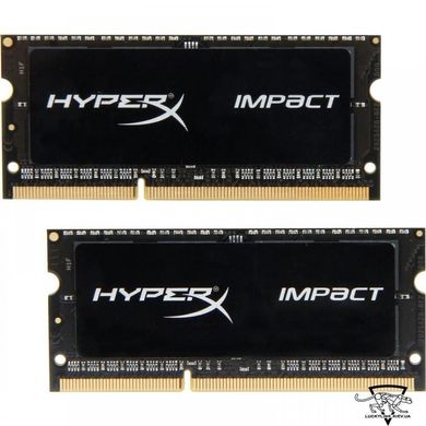 Оперативна пам'ять Kingston 16 GB (2x8GB) SO-DIMM DDR3L 1600 MHz HyperX IMPACT (HX316LS9IBK2/16) фото
