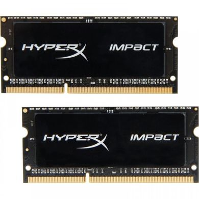 Оперативна пам'ять Kingston 16 GB (2x8GB) SO-DIMM DDR3L 1600 MHz HyperX IMPACT (HX316LS9IBK2/16) фото