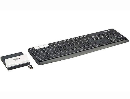 Клавіатура Logitech K375s Multi-Device Wireless Keyboard and Stand Combo - GRAPHITE/ OFFWHI (920-008184) фото