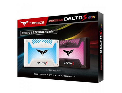 SSD накопитель Накопитель SSD 250GB Team T-Force Delta S RGB 2.5" SATAIII 3D NAND TLC Black (T253TR250G3C312) фото