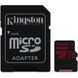 Kingston 64 GB microSDXC class 10 UHS-I U3 Canvas React + SD Adapter SDCR/64GB детальні фото товару