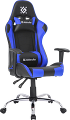 Геймерське (Ігрове) Крісло Defender Gamer PU Black/Blue (64356) фото