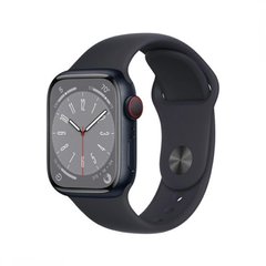 Смарт-годинник Apple Watch Series 8 GPS + Cellular 41mm Midnight Aluminum Case w. Midnight Sport Band (MNHV3) фото