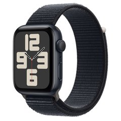 Смарт-часы Apple Watch SE 2 GPS 44mm Midnight Aluminium Case with Midnight Sport Loop (MREA3) фото