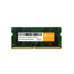 Оперативна пам'ять ATRIA 16Gb DDR4 3200MHz sodimm (UAT43200CL22SK1/16) фото