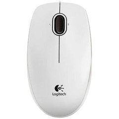 Мышь компьютерная Logitech B-100 Optical Mouse white (910-003360)