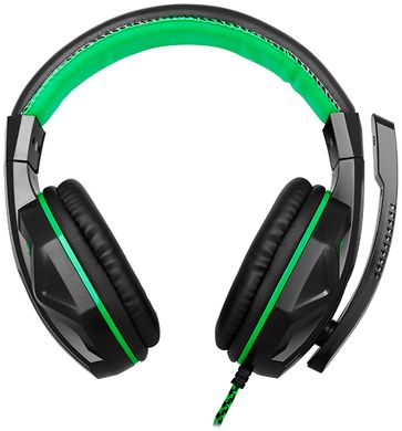 Навушники Gemix X-370 Black-green (X370green) фото