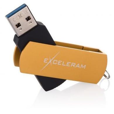 Flash пам'ять Exceleram 128 GB P2 Series Gold/Black USB 3.1 Gen 1 (EXP2U3GOB128) фото