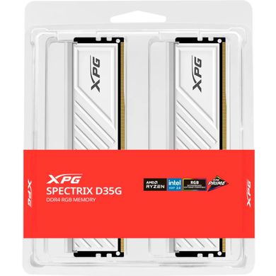 Оперативна пам'ять ADATA 16 GB (2x8GB) DDR4 3600 MHz XPG Spectrix D35G RGB White (AX4U36008G18I-DTWHD35G) фото