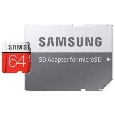Карта памяти Samsung 64 GB microSDXC Class 10 UHS-I EVO Plus + SD Adapter MB-MC64HA фото