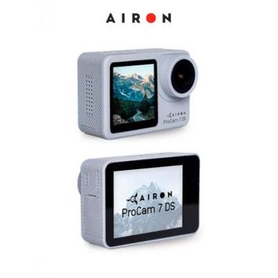 Екшн-камера AIRON ProCam 7 DS Blogger Kit набір 12 в 1 Grey (4822356754786) фото