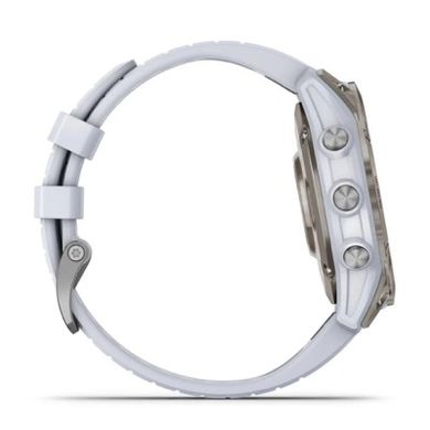 Смарт-часы Garmin Epix Pro Gen 2 Sapphire 51mm Titanium w. Whitestone Band (010-02804-10/11) фото