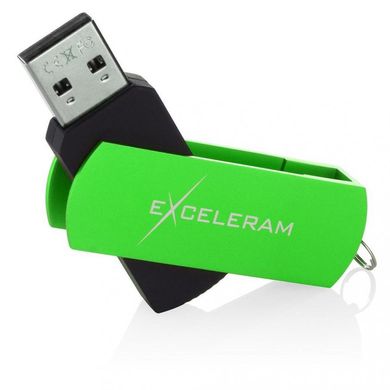 Flash пам'ять Exceleram P2 Black/Green USB 2.0 EXP2U2GRB32 фото