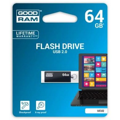 Flash пам'ять GOODRAM 64 GB UCU2 Black (UCU2-0640K0R11) фото