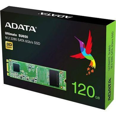 SSD накопитель ADATA Ultimate SU650 120 GB (ASU650NS38-120GT-C) фото