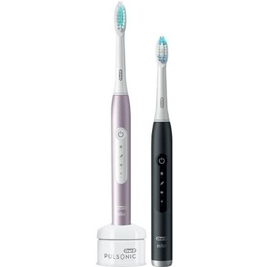 Електричні зубні щітки Braun Oral-B 4900 S411.526.3H Pulsonic Slim Luxe RoseGold + MatteBlack (2) фото