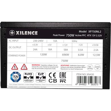 Блок питания XILENCE Performance C+ 750W (XP750R6.2_Bulk) фото