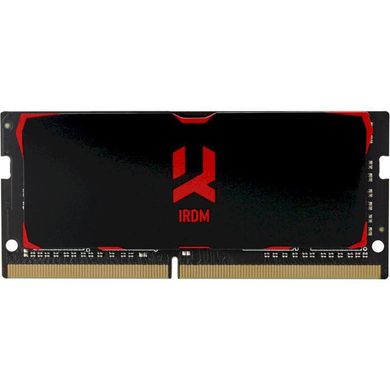 Оперативна пам'ять GOODRAM 16 GB SO-DIMM DDR4 3200MHz IRDM Black (IR-3200S464L16A/16G) фото