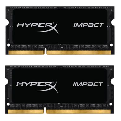 Оперативная память Kingston 16 GB (2x8GB) SO-DIMM DDR3L 1866 MHz HyperX Impact (HX318LS11IBK2/16) фото