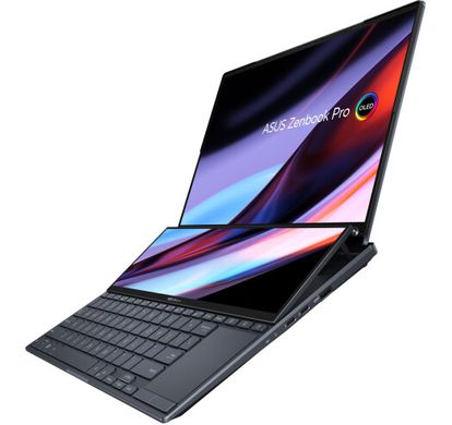 Ноутбук ASUS Zenbook Pro 14 Duo OLED UX8402ZE Tech Black (UX8402ZE-M3165W, 90NB0X82-M00A20) фото