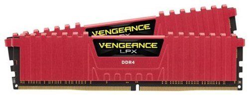 Оперативна пам'ять Corsair Vengeance LPX Red 16Gb KIT(2x8Gb) DDR4 PC2400 (CMK16GX4M2A2400C16R) фото