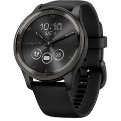 Смарт-часы Garmin Vivomove Trend Slate S. Steel Bezel with Black Case and S. Band (010-02665-00) фото