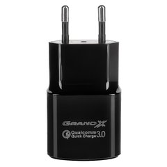Зарядное устройство Grand-X CH-550TC Quick Charge 3.0 + USB-Type-C Black фото