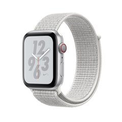 Смарт-часы Apple Watch Nike+ Series 4 GPS + LTE 44mm Silver Alum. w. Summit White Nike Sport l. Silver Alum. (MTXA2) фото