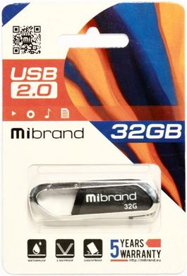 Flash пам'ять Mibrand 32GB Aligator USB 2.0 Black (MI2.0/AL32U7B) фото
