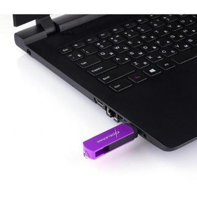 Flash пам'ять Exceleram 128 GB P2 Series Grape/Black USB 3.1 Gen 1 (EXP2U3GPB128) фото