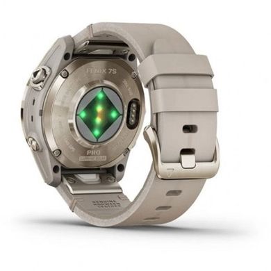 Смарт-часы Garmin Fenix 7S Pro Sapphire Solar Soft Gold w. Limestone L. Band (010-02776-30) фото