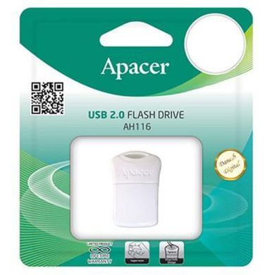 Flash память Apacer 16 GB AH116 White AP16GAH116W-1 фото