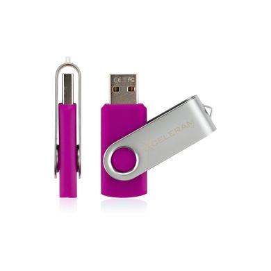 Flash пам'ять Exceleram 32 GB P1 Purple/Silver USB 2.0 EXP1U2SIPU32 фото