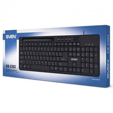 Клавиатура SVEN KB-S302 Ukr Black фото