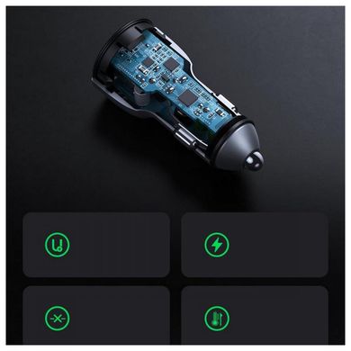 Зарядний пристрій UGREEN Car Charger 36W Dual USB (10144) фото