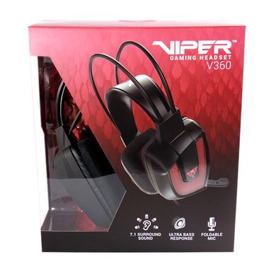 Навушники PATRIOT Viper V360 7.1 Black (PV3607UMLK) фото
