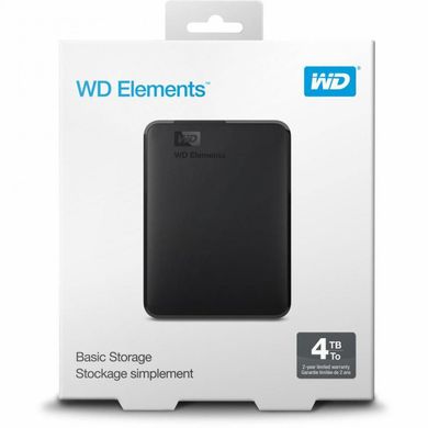 Жорсткий диск Накопитель внешний HDD 2.5" USB 4.0TB WD Elements Portable Black (WDBU6Y0040BBK-WESN) фото
