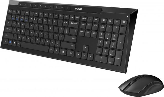 Комплект (клавіатура+миша) RAPOO 8210M Black фото